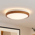 LED taklampe Mynte rund trefarget/hvit forfra