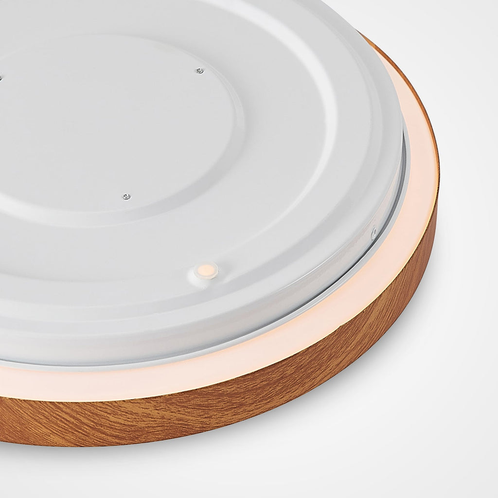 LED taklampe Mynte rund trefarget/hvit med varmt hvitt lys