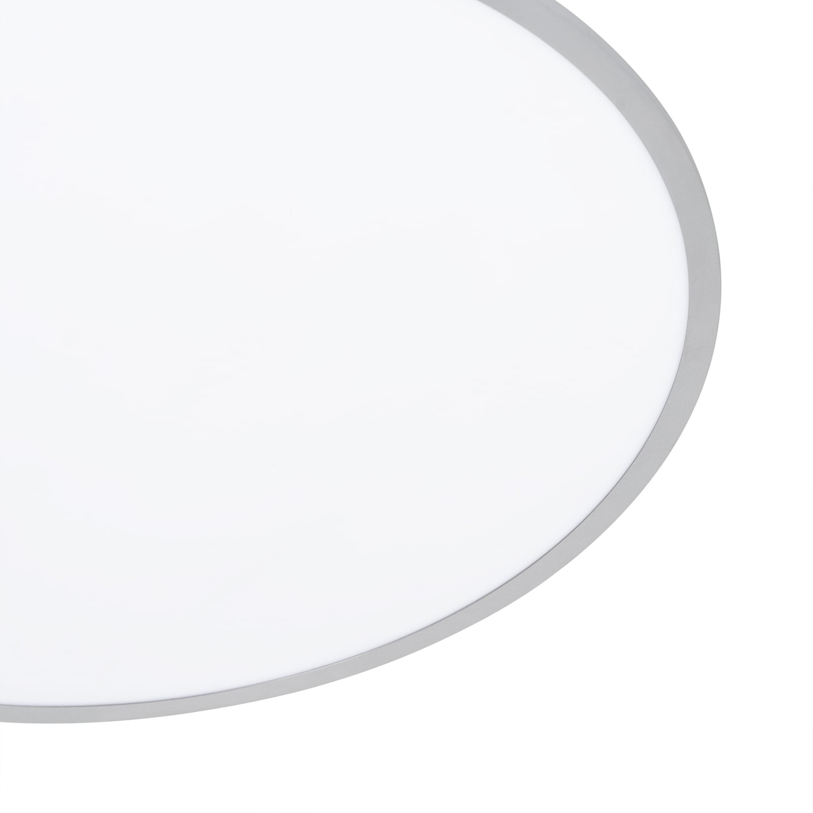 LED taklampe Narima CCT dimbar Ø80 cm sølv med fjernkontroll - Lindby