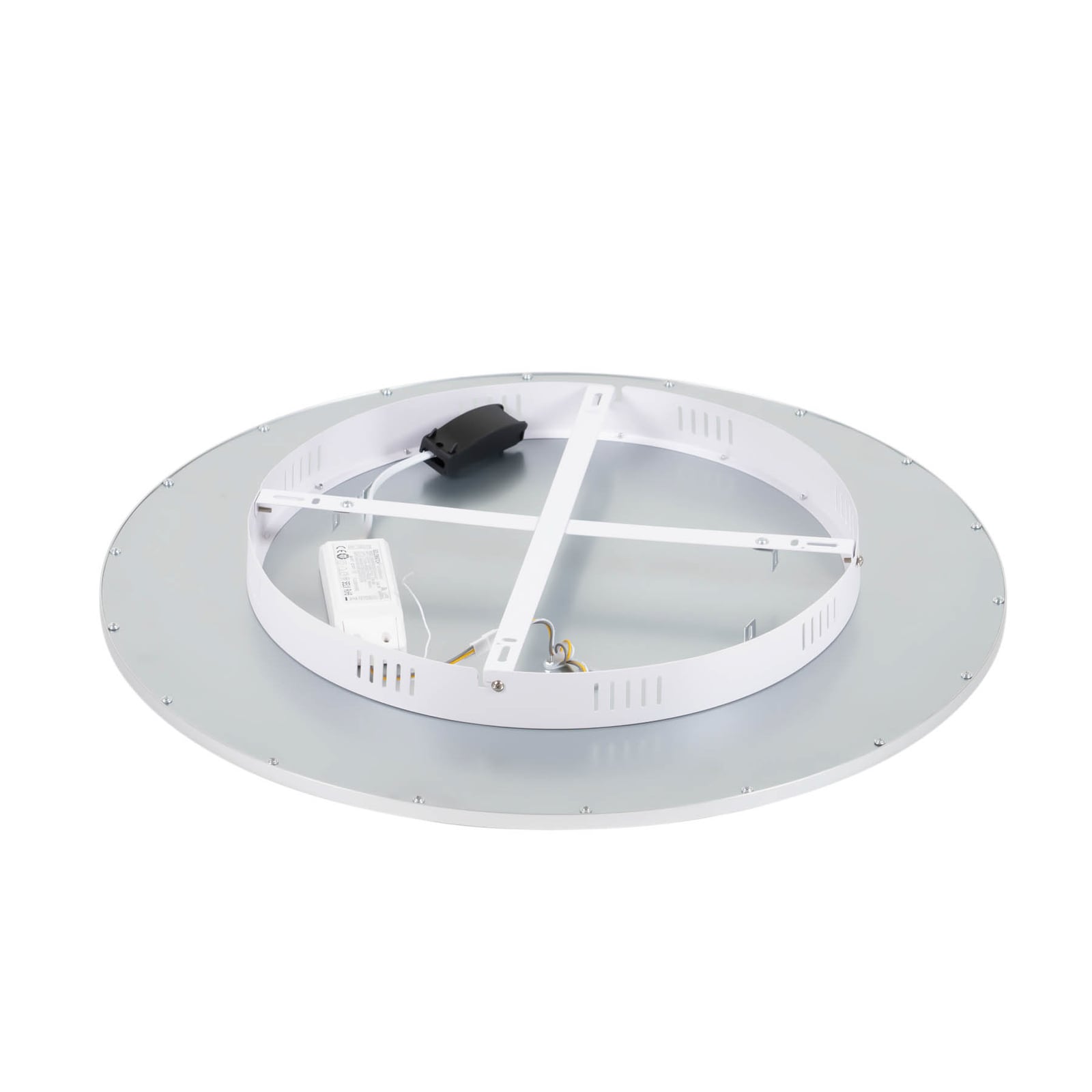 LED taklampe Narima CCT dimbar sølv Ø60 cm lysmodus demonstrasjon