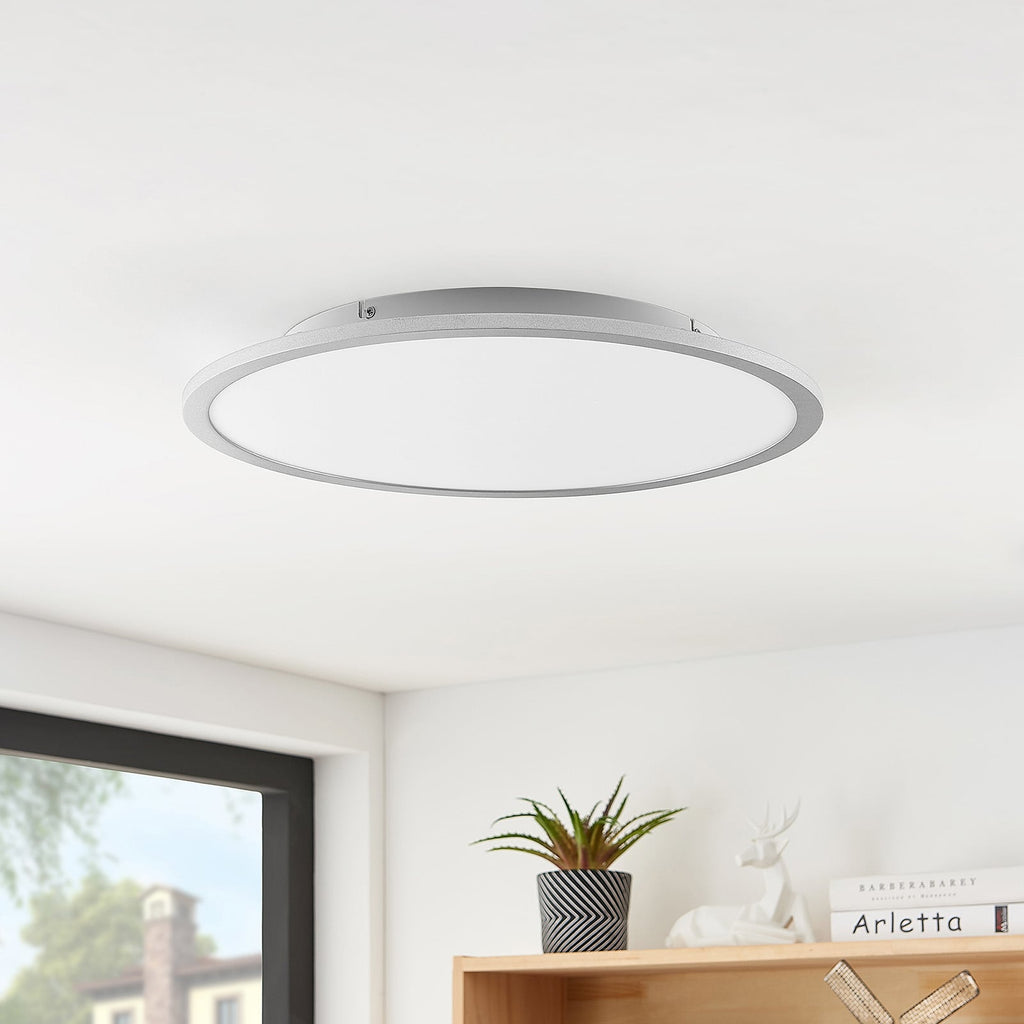 LED taklampe Narima rund sølv Ø50 cm 27W nøytralhvit bakside