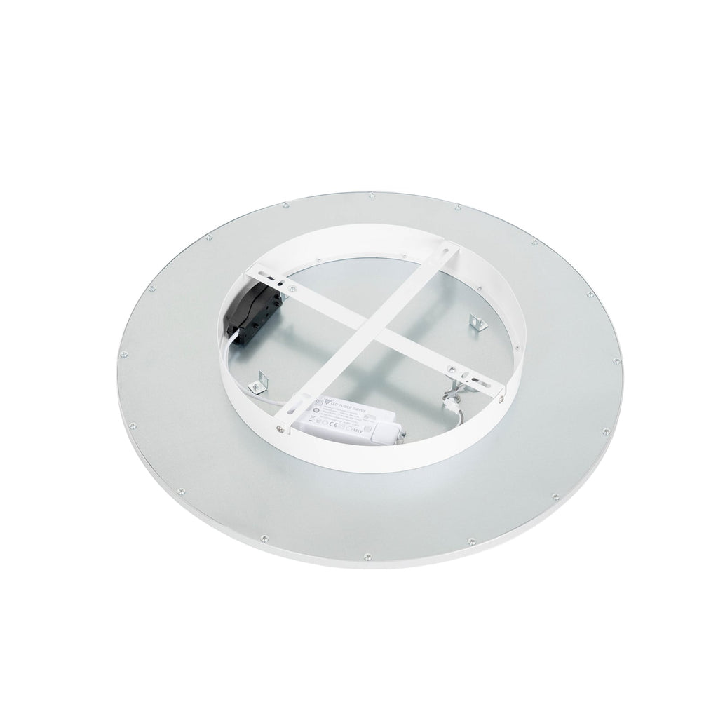 LED taklampe Narima rund sølv Ø50 cm 27W nøytralhvit installasjon