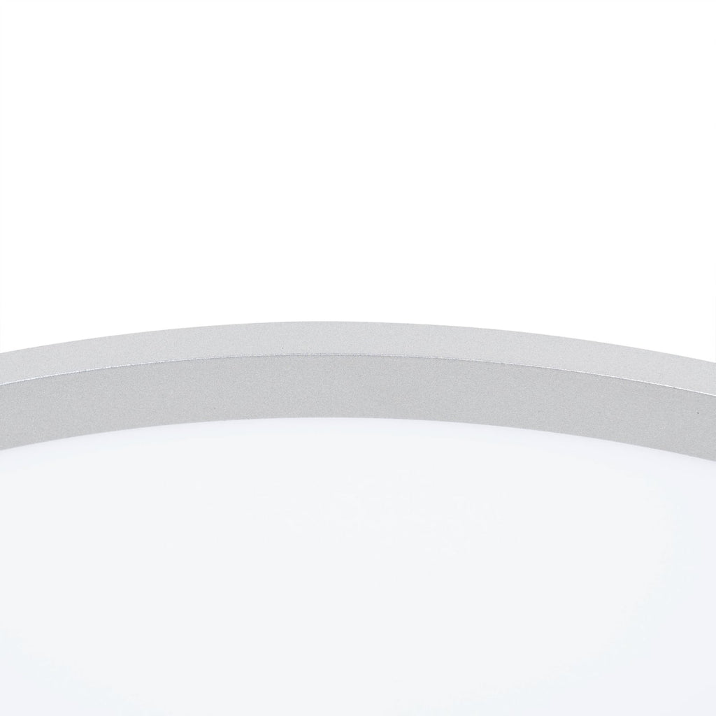 LED taklampe Narima rund sølv Ø60 cm sideprofil
