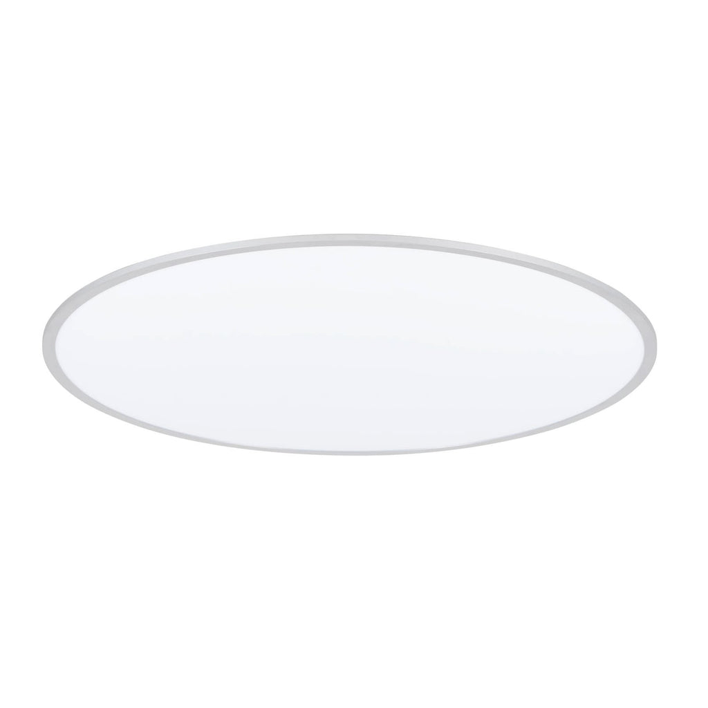 LED taklampe Narima rund sølv Ø100 cm detalj av materiale