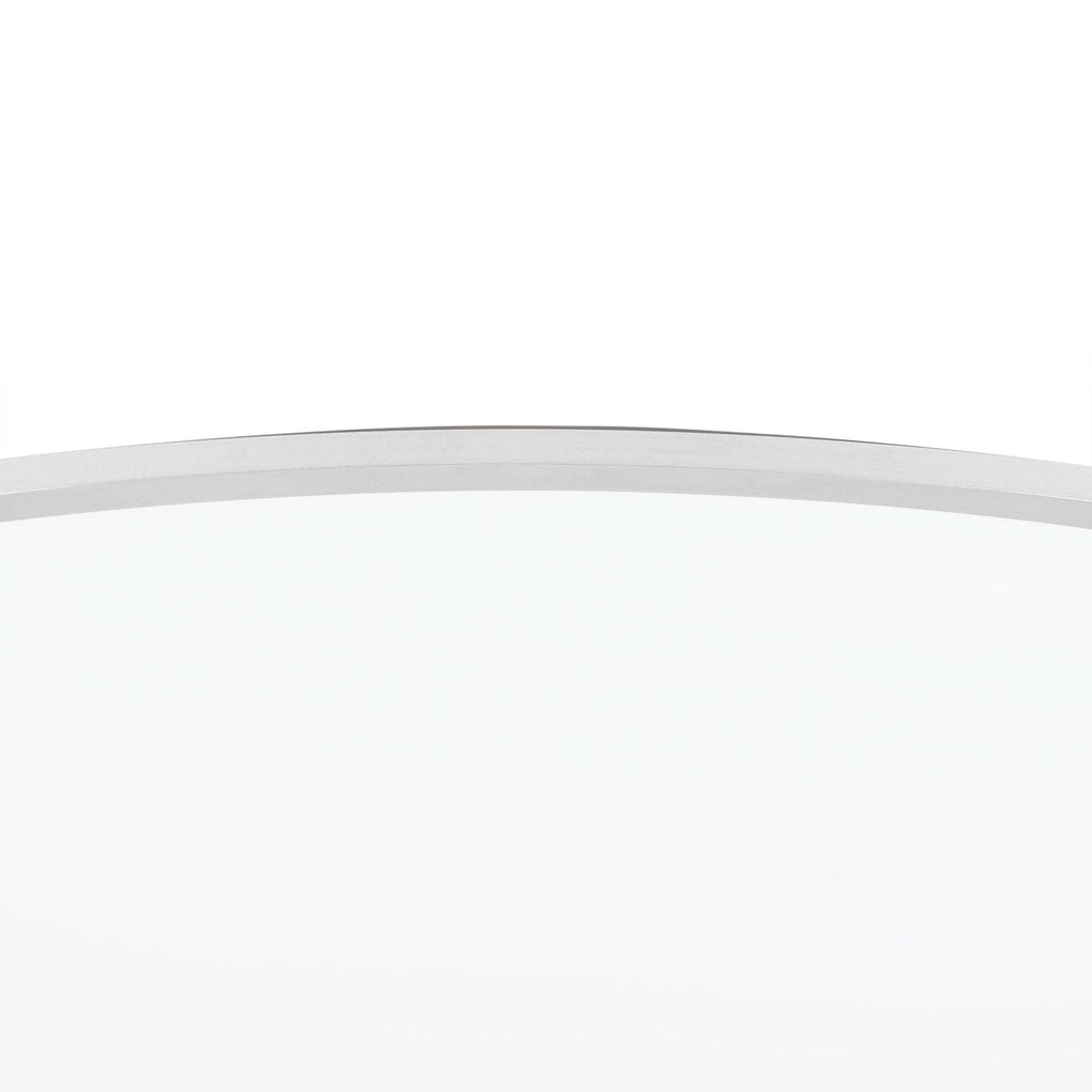 LED taklampe Narima rund sølv Ø100 cm synsvinkel fra siden