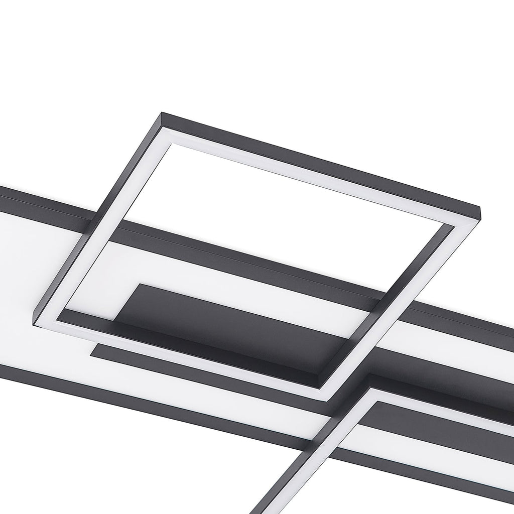 LED taklampe Narumi dimbar CCT aluminium 110 cm med fjernkontroll lysstyrke justering