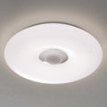 LED taklampe Nashville RGB dimbar Ø40 cm med høyttaler IP44 front