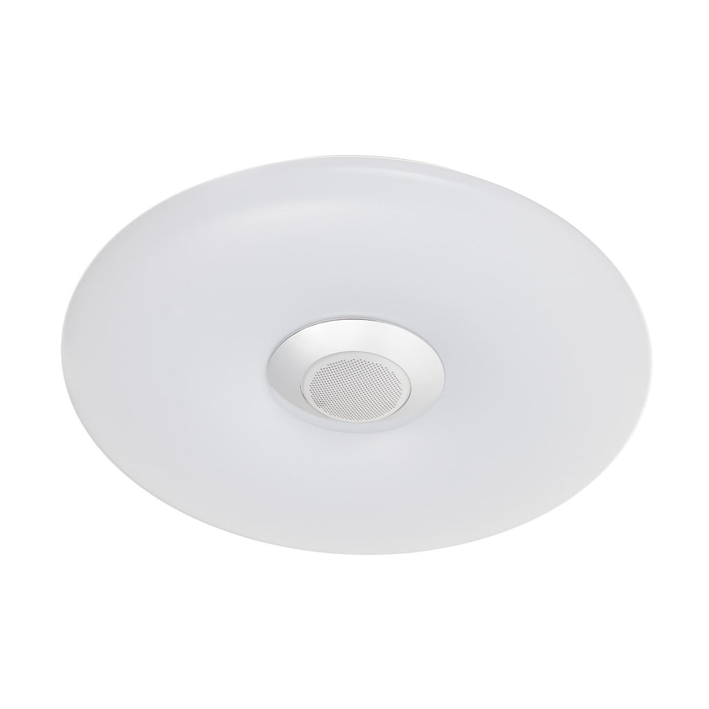 LED taklampe Nashville RGB dimbar Ø40 cm med høyttaler IP44 detalj