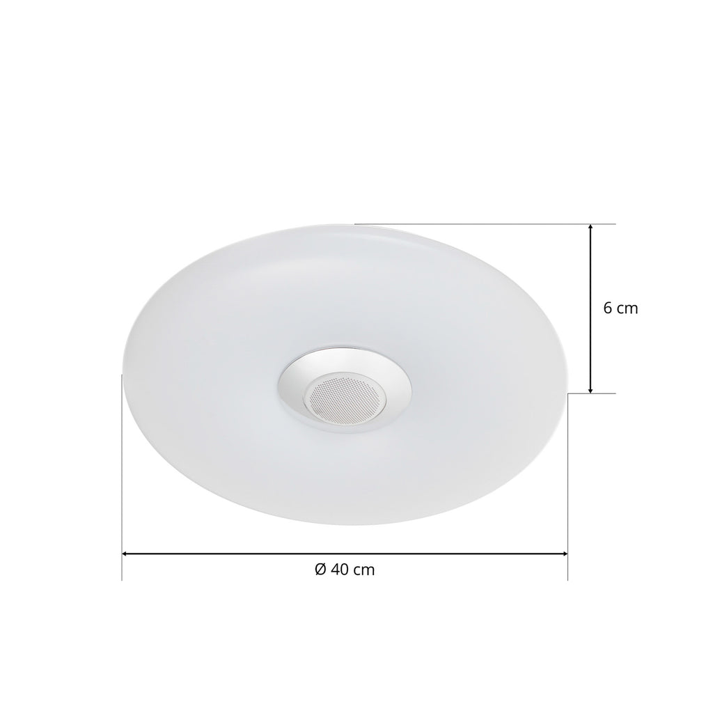 LED taklampe Nashville RGB dimbar Ø40 cm med høyttaler IP44 IP44 merke