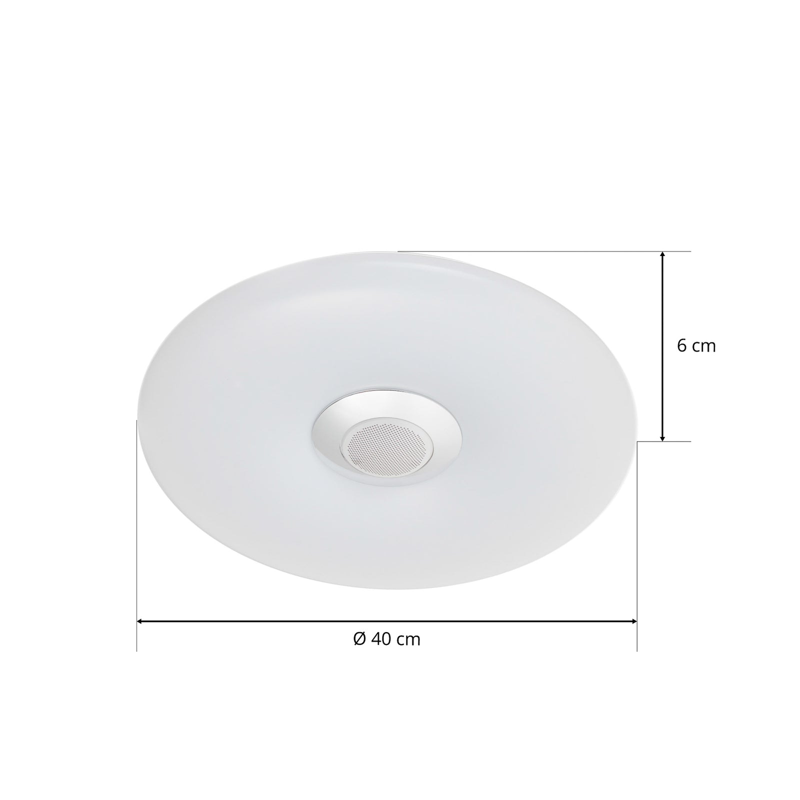 LED taklampe Nashville RGB dimbar Ø40 cm med høyttaler IP44 IP44 merke