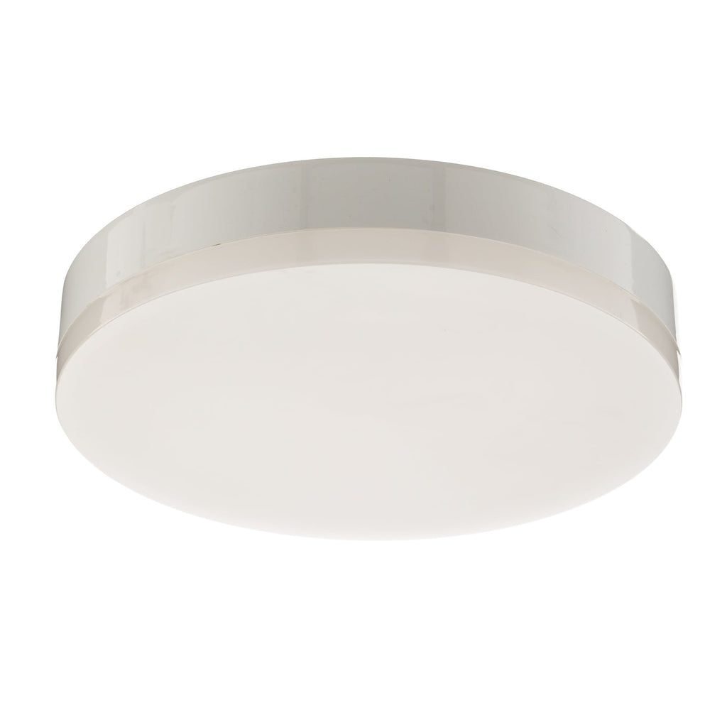LED taklampe Naxo rund hvit Ø28 cm 24W varmhvit IP44 opplyst