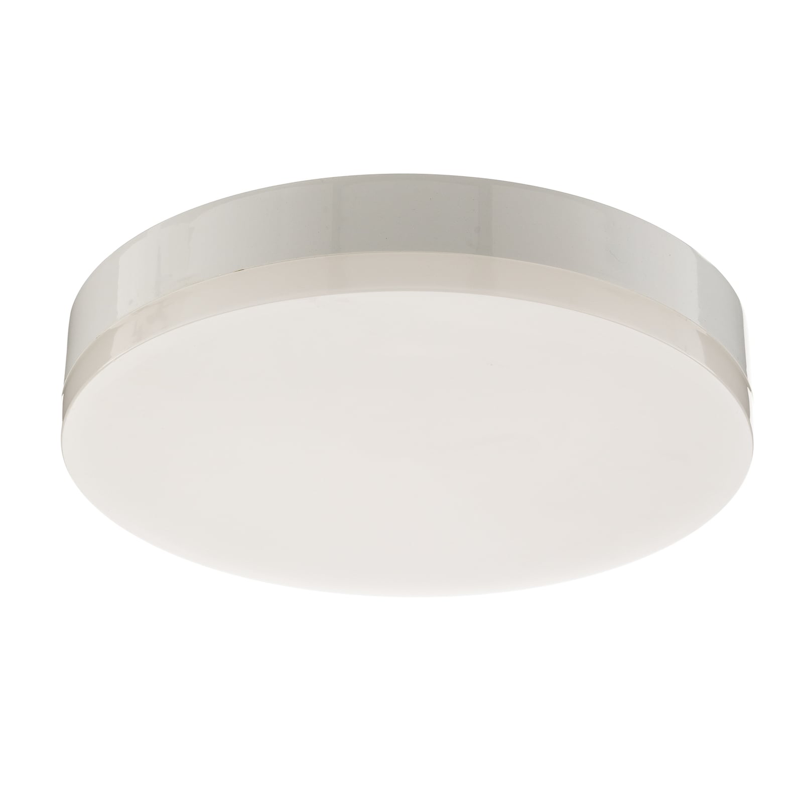 LED taklampe Naxo rund hvit Ø28 cm 24W varmhvit IP44 opplyst