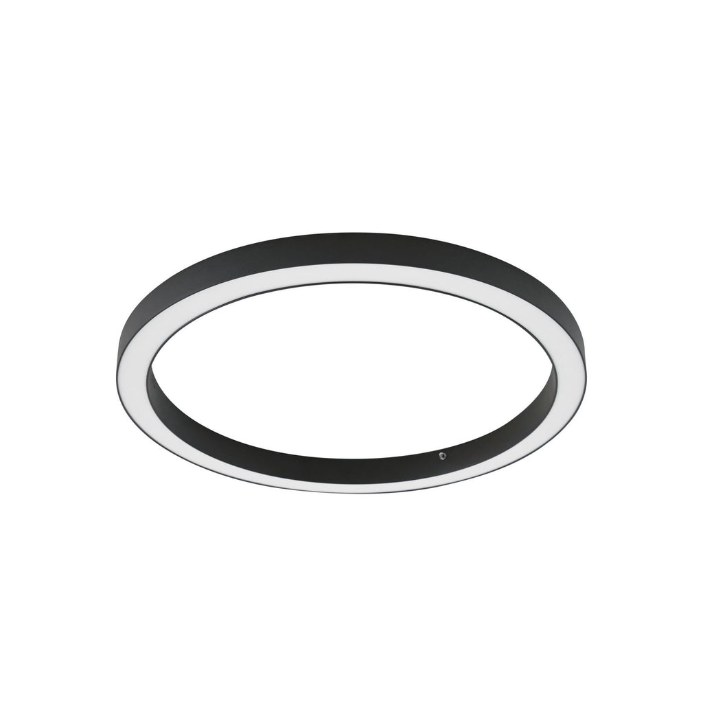 LED taklampe Neor ringformet svart montert i rom