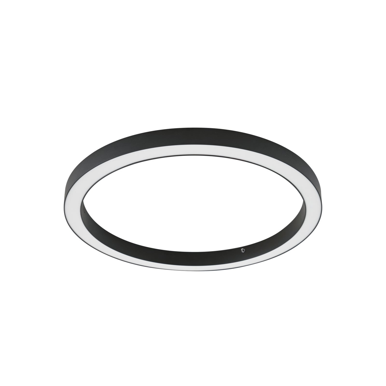 LED taklampe Neor ringformet svart montert i rom