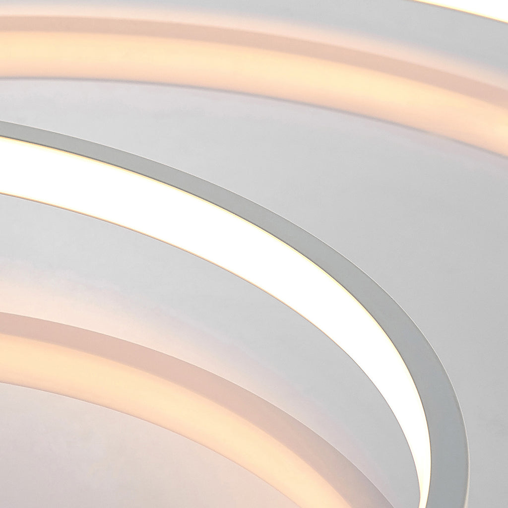 LED taklampe Nerwin dimbar hvit aluminium belysningsdetalj