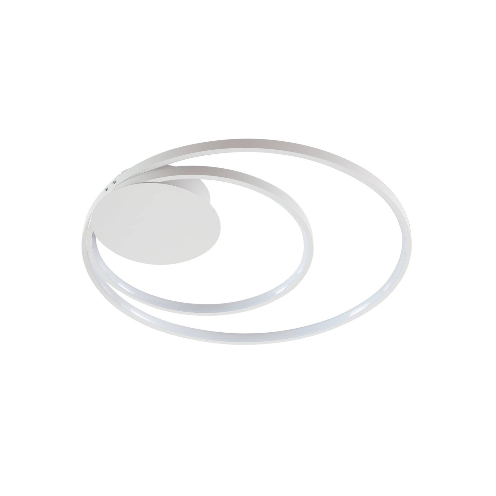 LED taklampe Nerwin dimbar hvit aluminium montert i rom