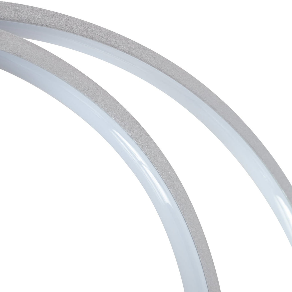 LED taklampe Nerwin rund aluminium/krom Ø65 cm monteringsdetalj