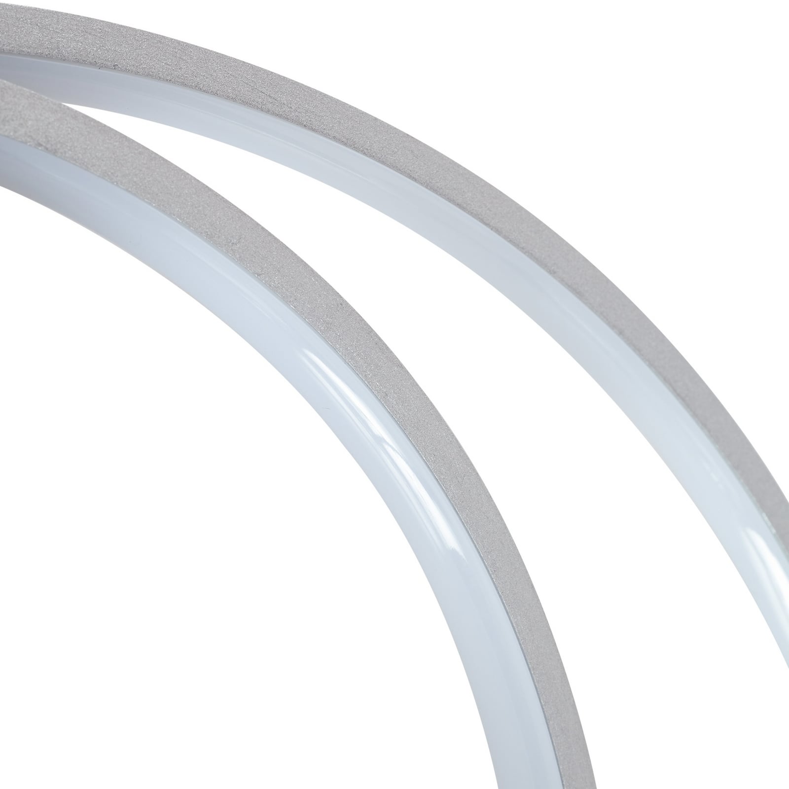 LED taklampe Nerwin rund aluminium/krom Ø65 cm monteringsdetalj