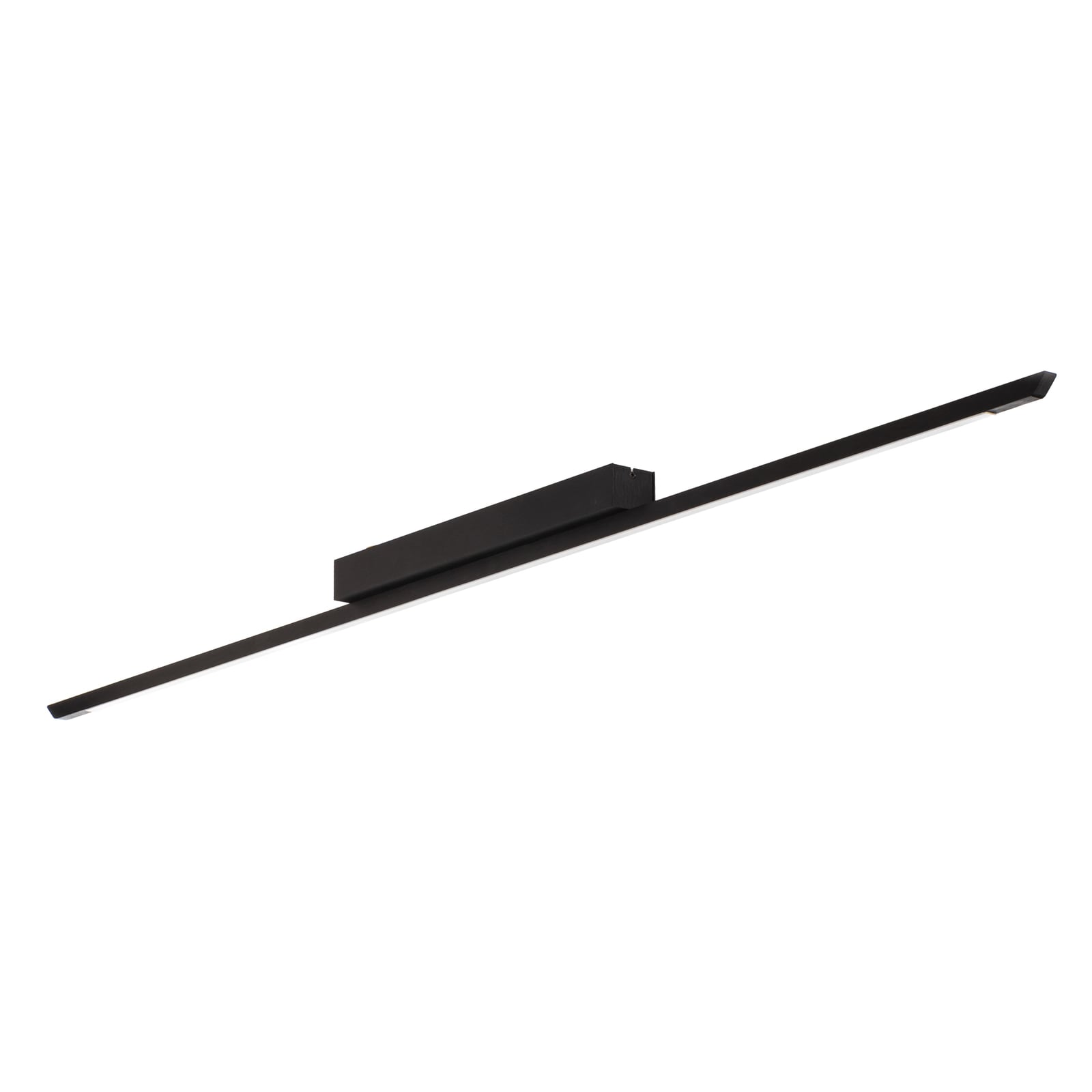 LED taklampe Niara dimbar svart eloxal 168 cm detalj
