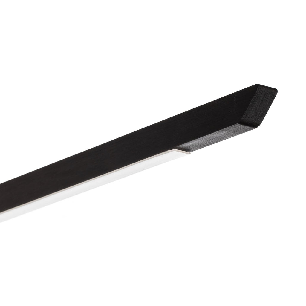 LED taklampe Niara dimbar svart eloxal 168 cm nærbilde