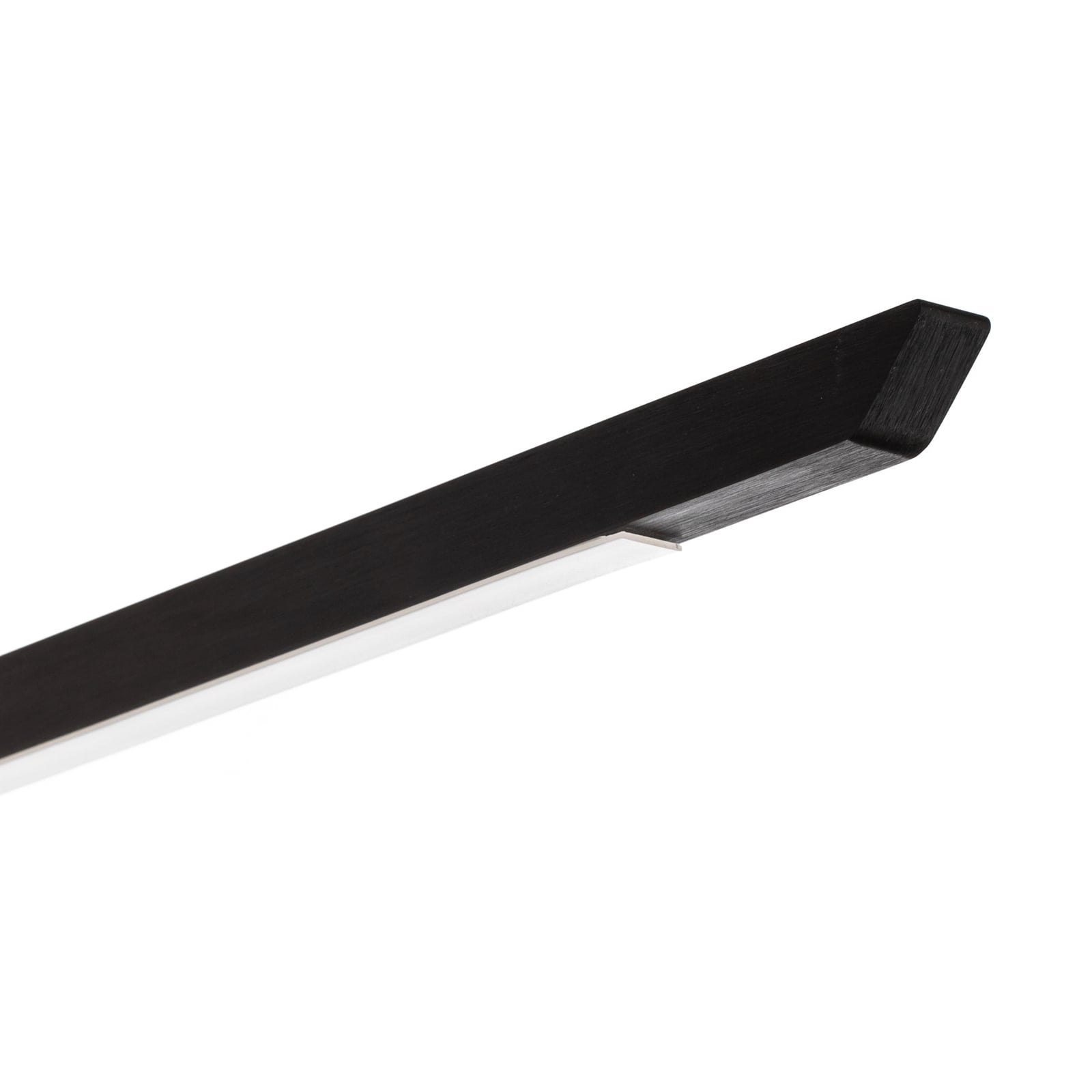 LED taklampe Niara dimbar svart eloxal 168 cm nærbilde