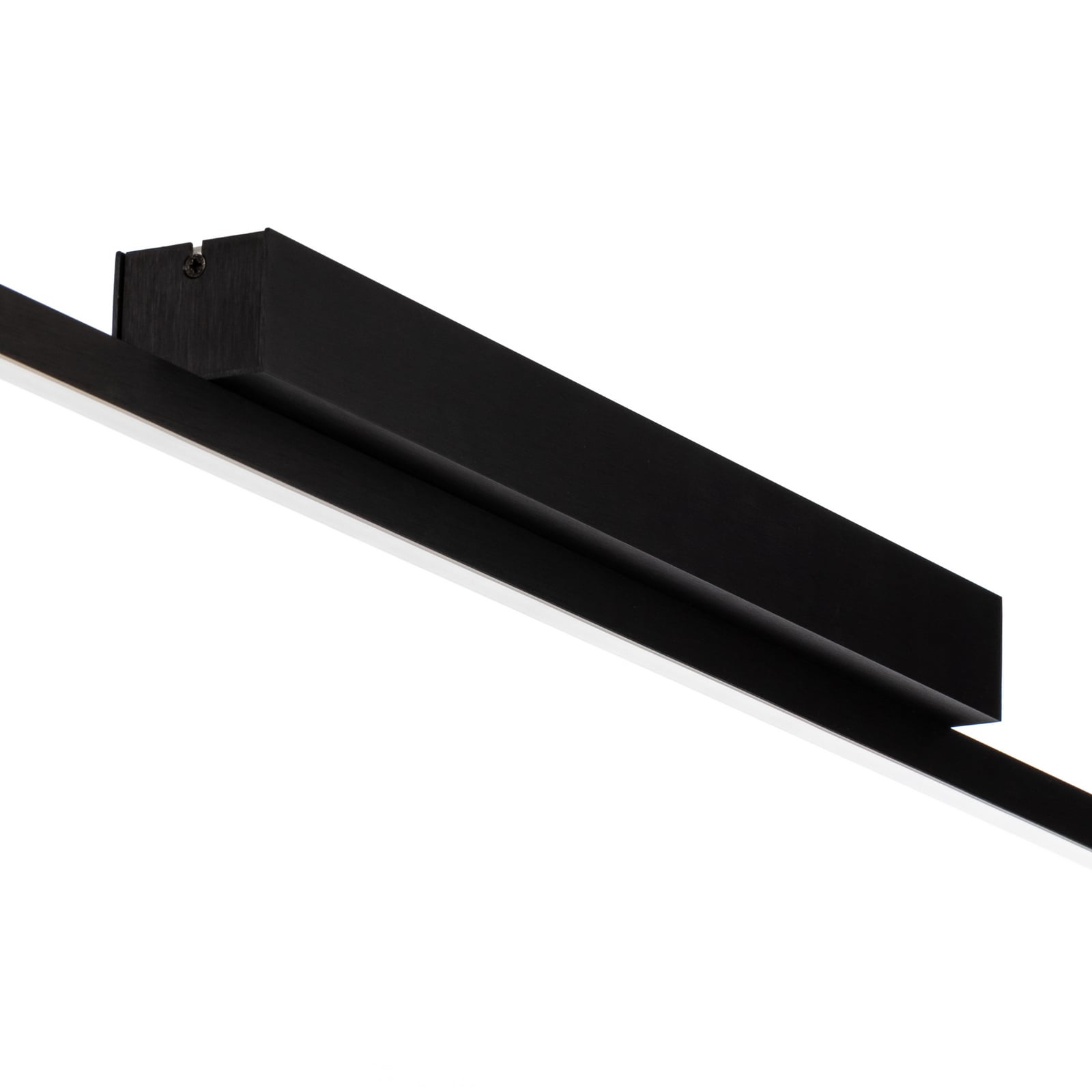 LED taklampe Niara dimbar svart eloxal 168 cm side
