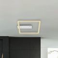 LED taklampe Nici kvadratisk med bevegelsessensor 32x30 cm forfra