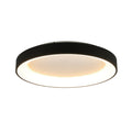 LED taklampe Niseko II CCT dimbar fjernkontroll Ø50 cm svart forfra