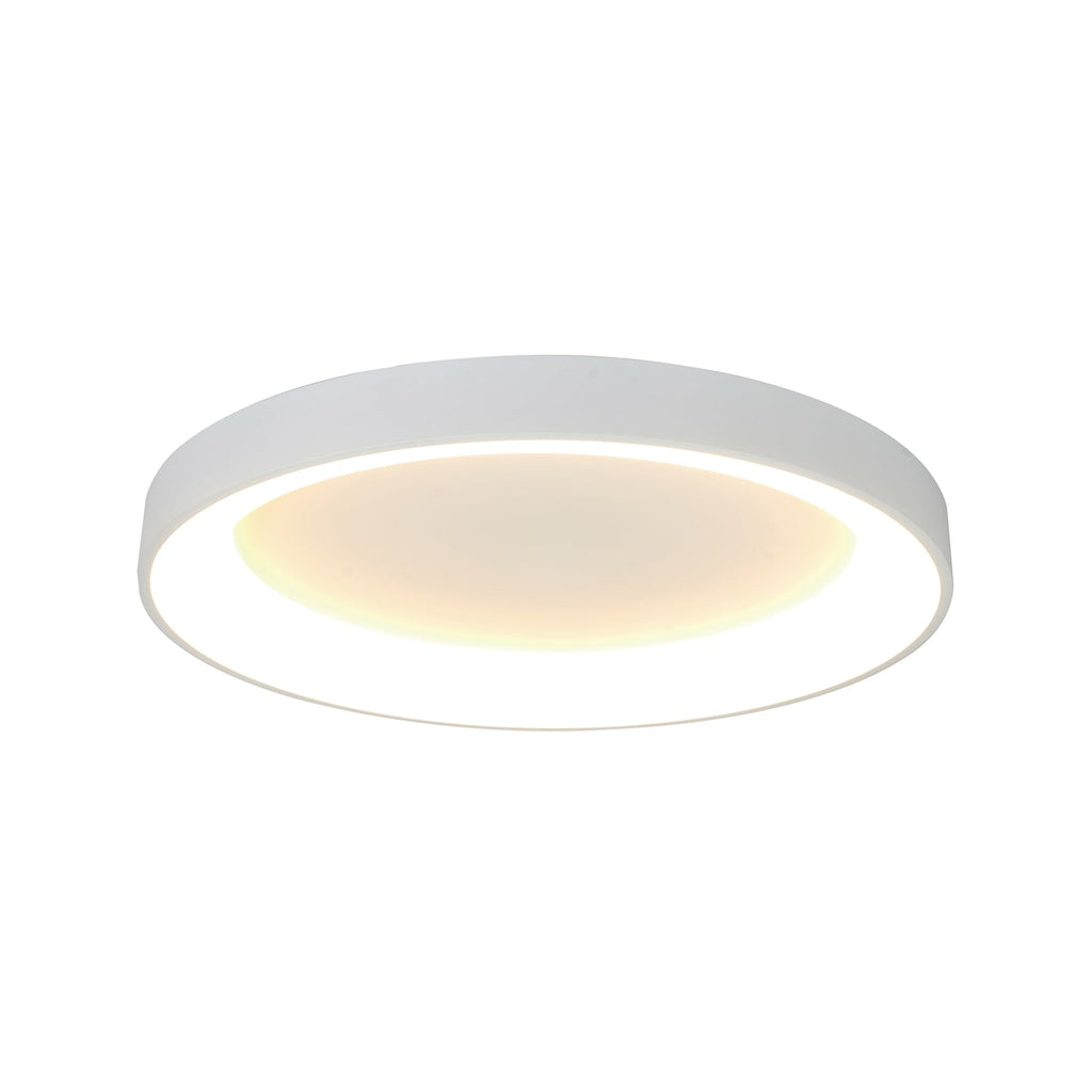 LED taklampe Niseko II CCT dimbar fjernkontroll Ø65 cm hvit forfra