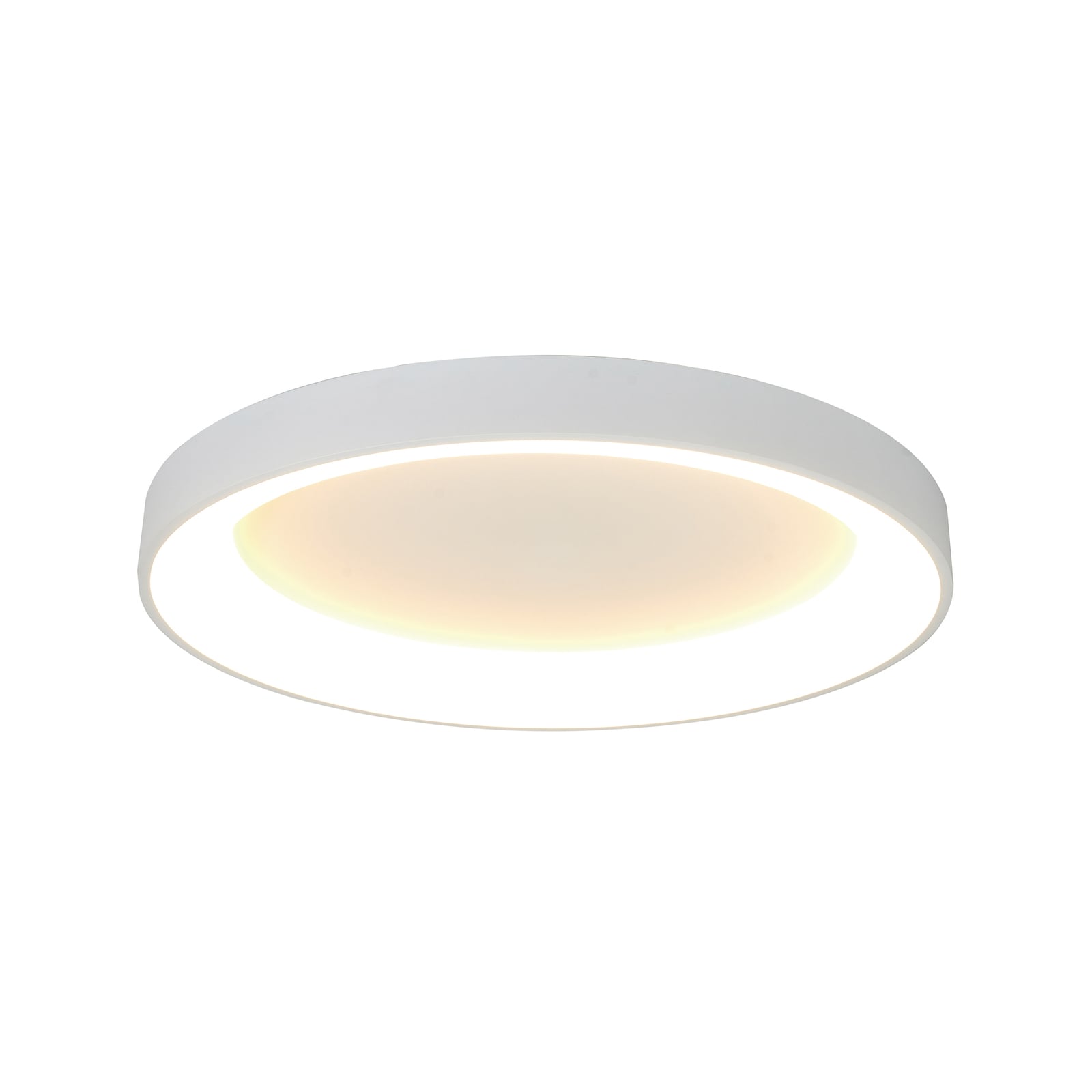 LED taklampe Niseko II CCT dimbar fjernkontroll Ø65 cm hvit forfra