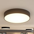 LED taklampe Noabelle dimbar svart metall Ø60 cm forfra