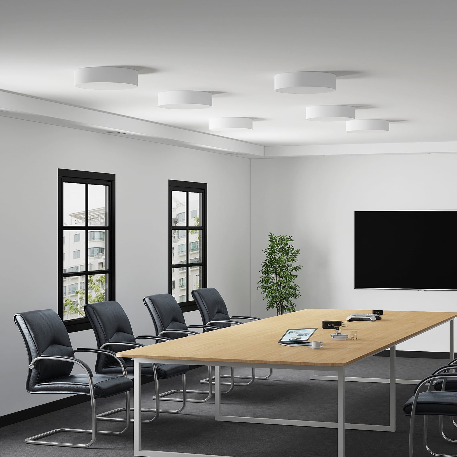 LED taklampe Noabelle dimbar detalj av metallramme