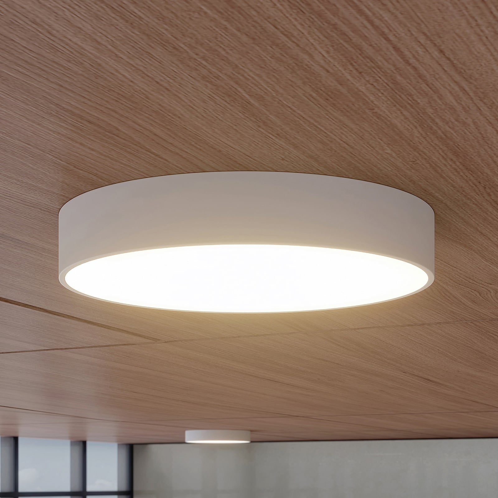 LED taklampe Noabelle dimbar hvit metall forfra