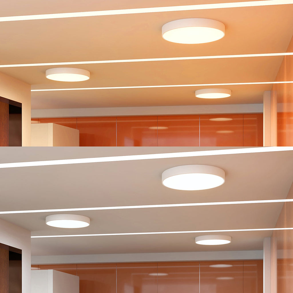 LED taklampe Noabelle dimbar hvit metall detalj