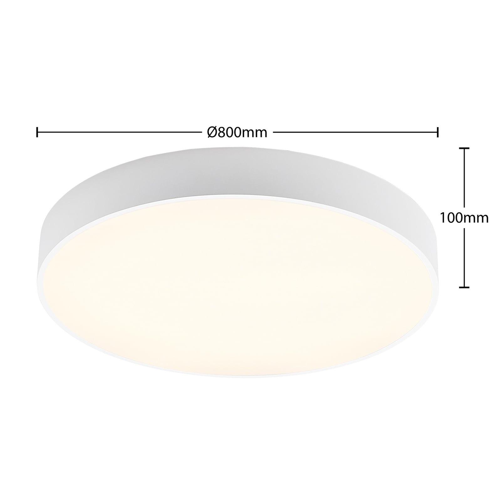 LED taklampe Noabelle dimbar hvit metall nærbilde