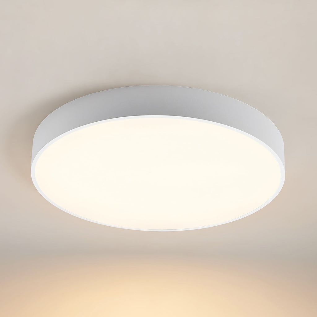 LED taklampe Noabelle dimbar hvit metall side