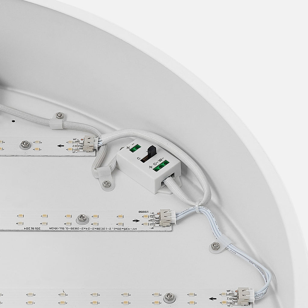 LED taklampe Noabelle dimbar hvit metall installasjonsdetalj