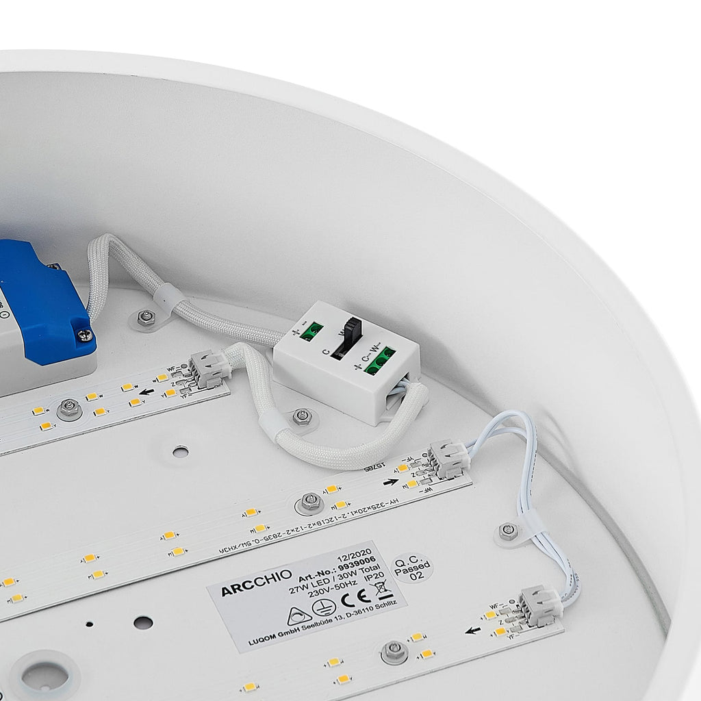 LED taklampe Noabelle dimbar med påmontert LED-lyskilde