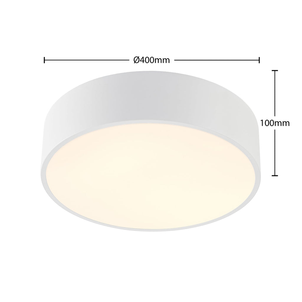LED taklampe Noabelle dimbar sett fra siden