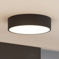 LED taklampe Noabelle dimbar svart metall Ø40 cm forfra