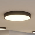 LED taklampe Noabelle dimbar svart metall Ø80 cm forfra