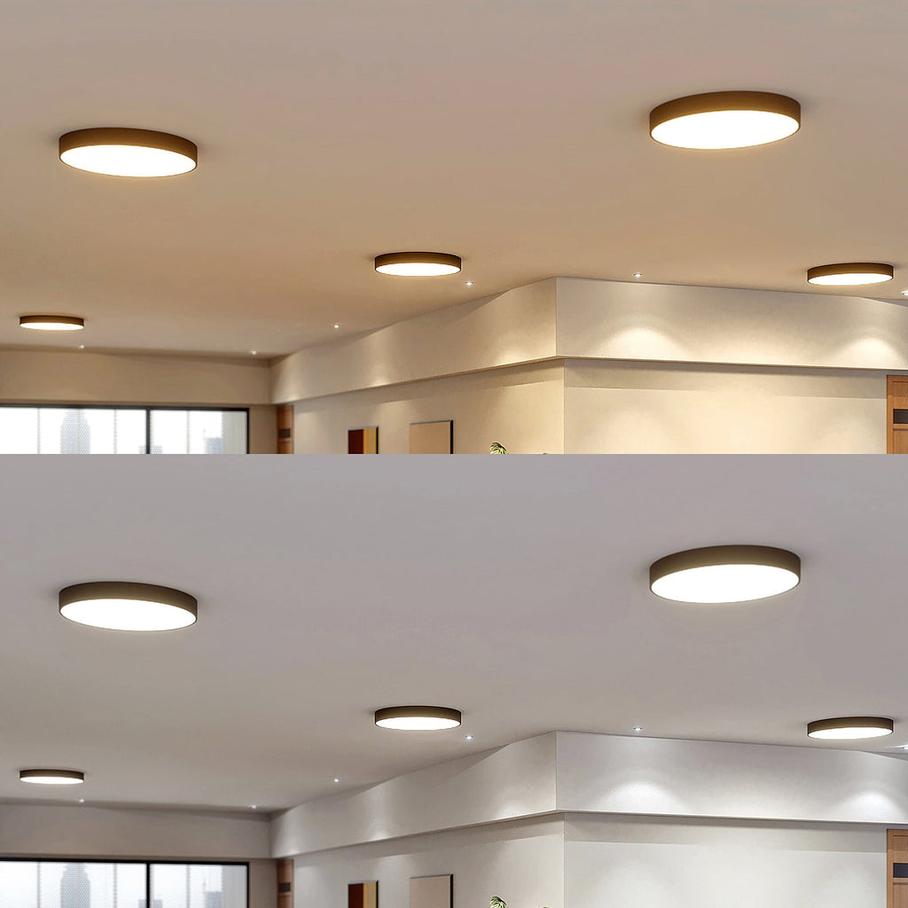 LED taklampe Noabelle detalj av svart metallramme