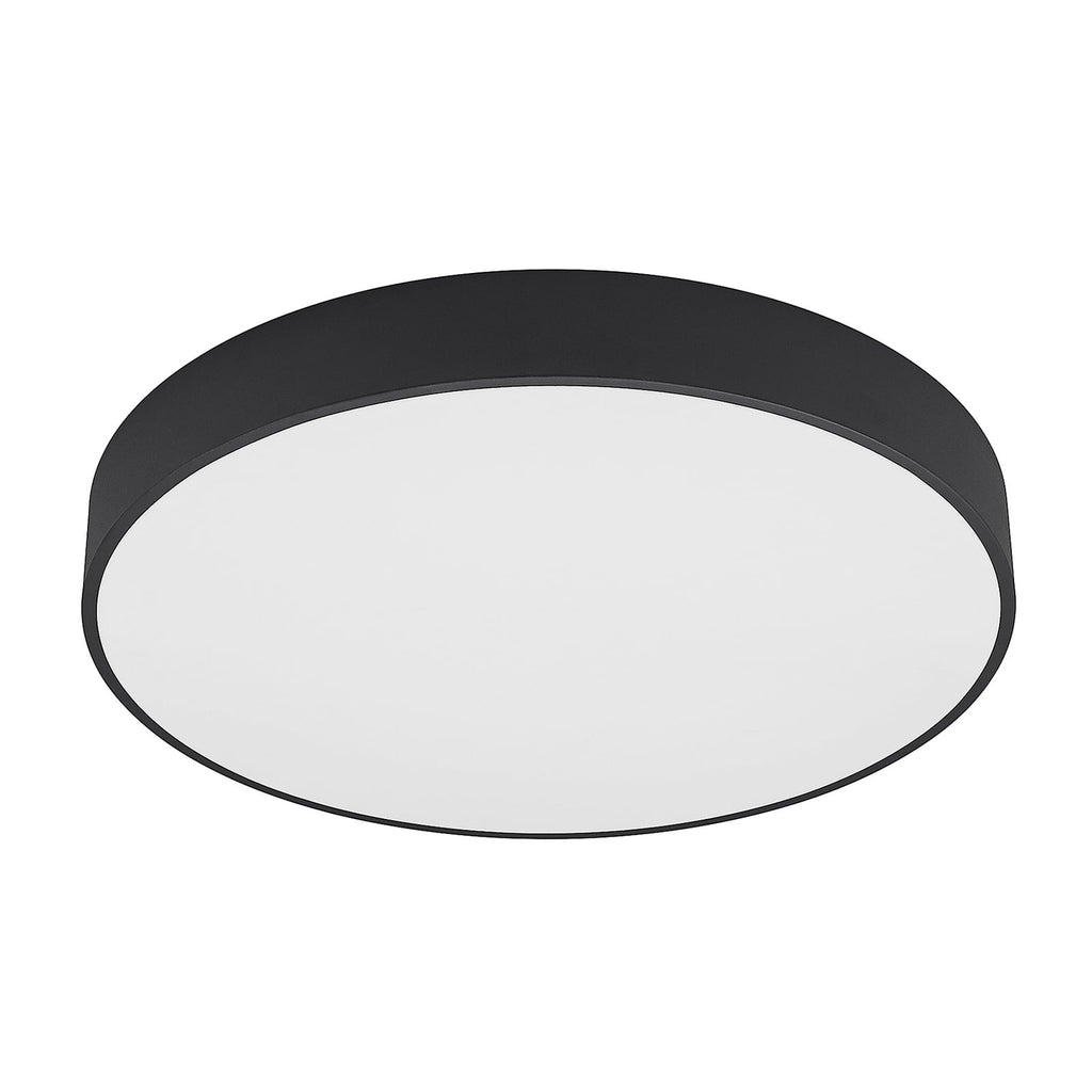 LED taklampe Noabelle montert i stue med varmt lys