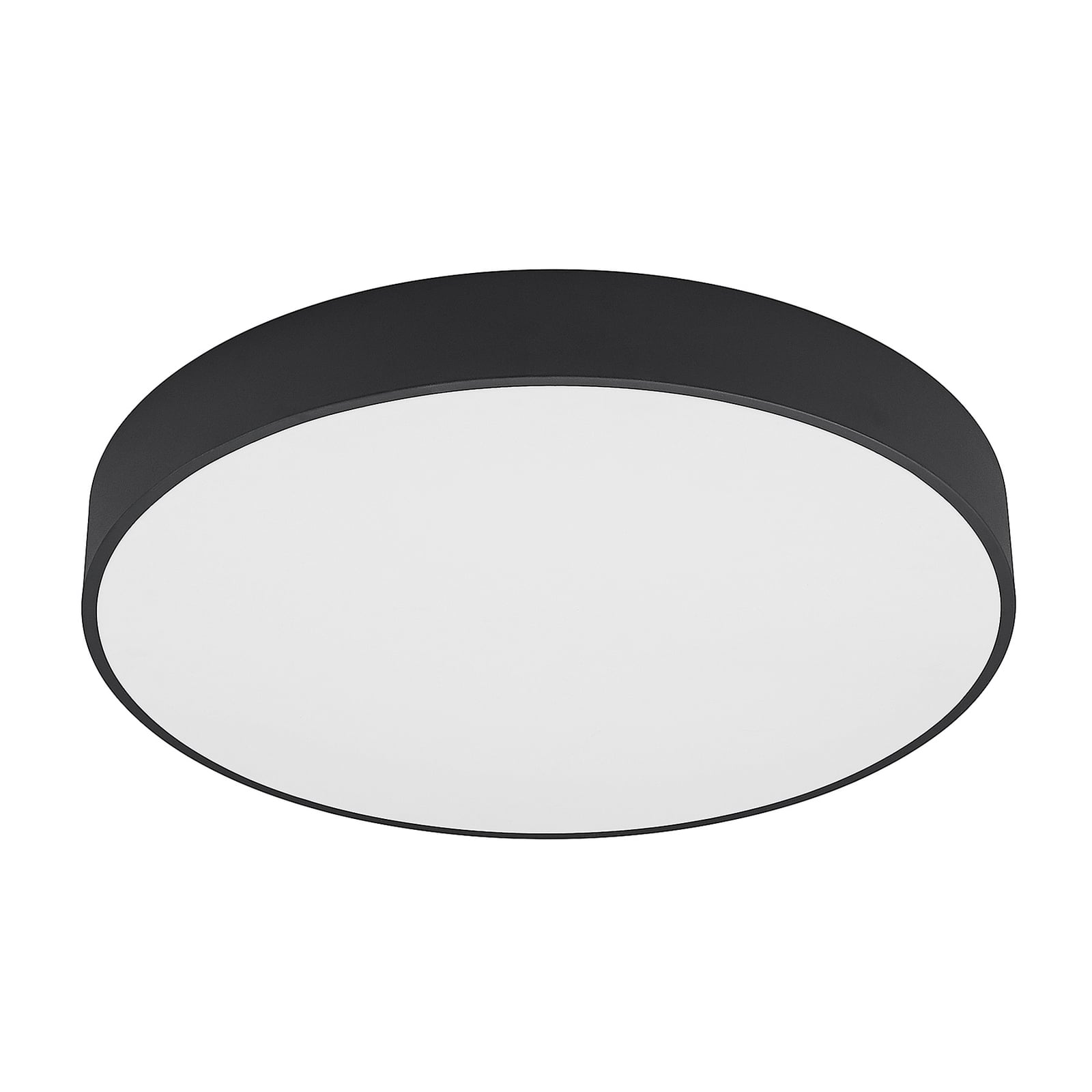 LED taklampe Noabelle montert i stue med varmt lys