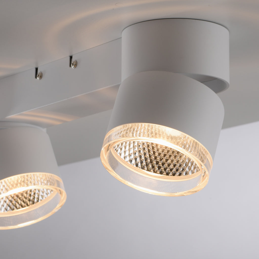 LED taklampe Nola 2-lys dimbar hvit 30W 49 cm lysdetalj