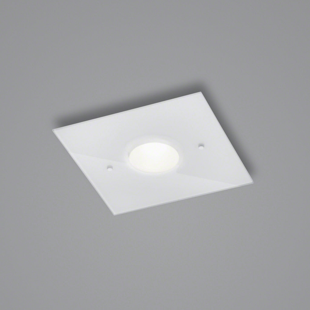LED taklampe Nomi dimbar muranoglass 23x23 cm bakside