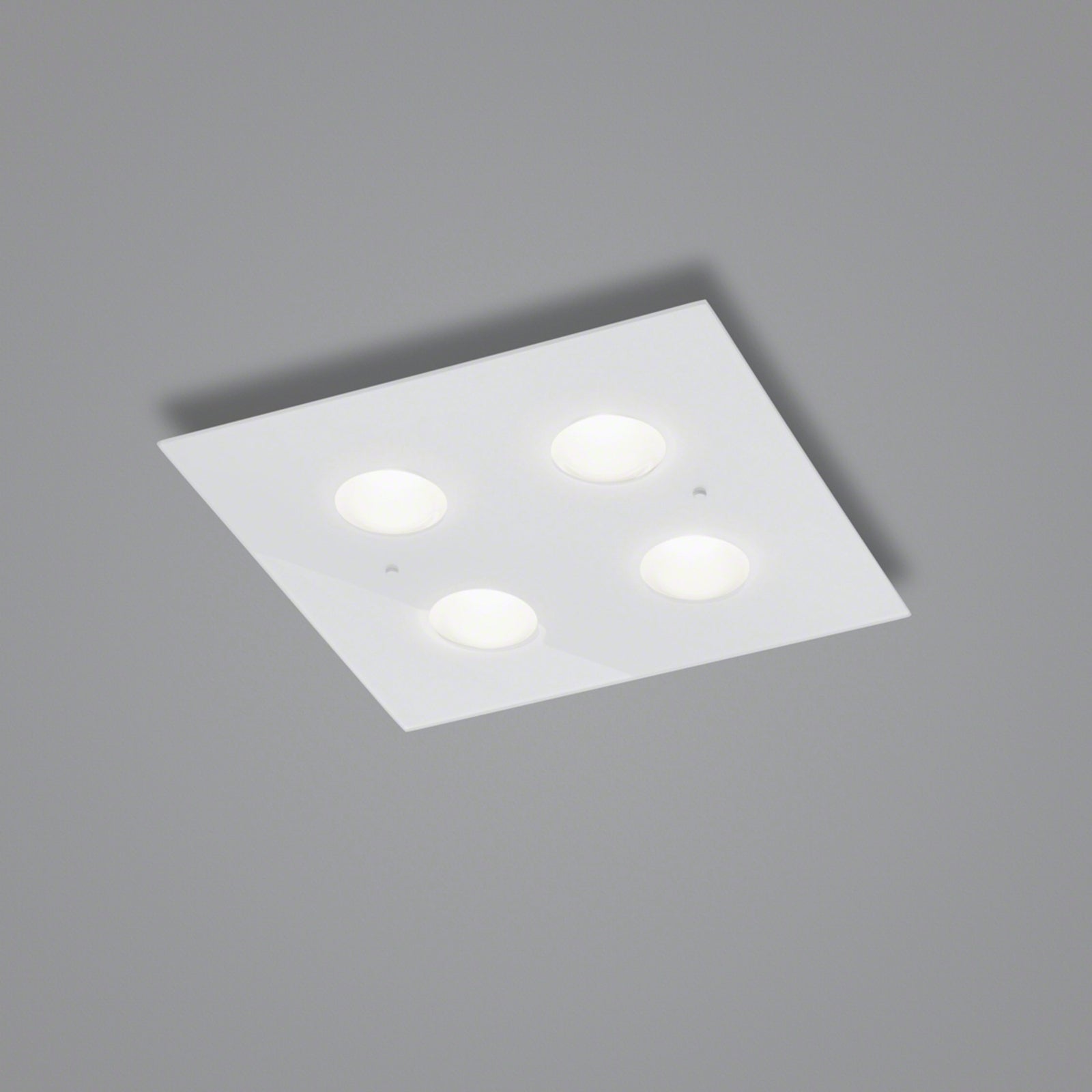 Detalj av LED taklampe Nomi dimbar muranoglass hvit