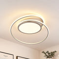 LED-taklampe Noud dimbar CCT sølv Ø65 cm forfra