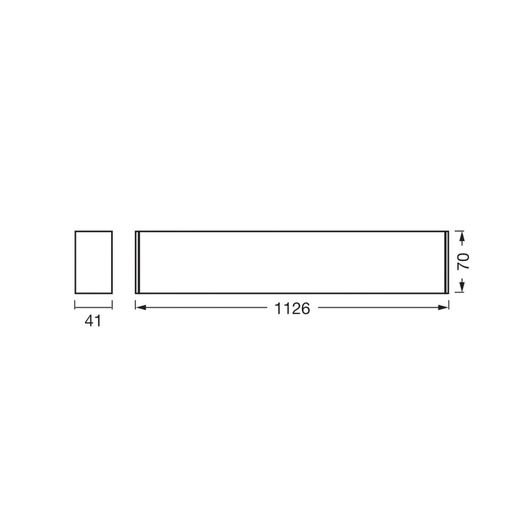 LED taklampe Office Line Cuboid hvit 113 cm dimbar 4000K detalj
