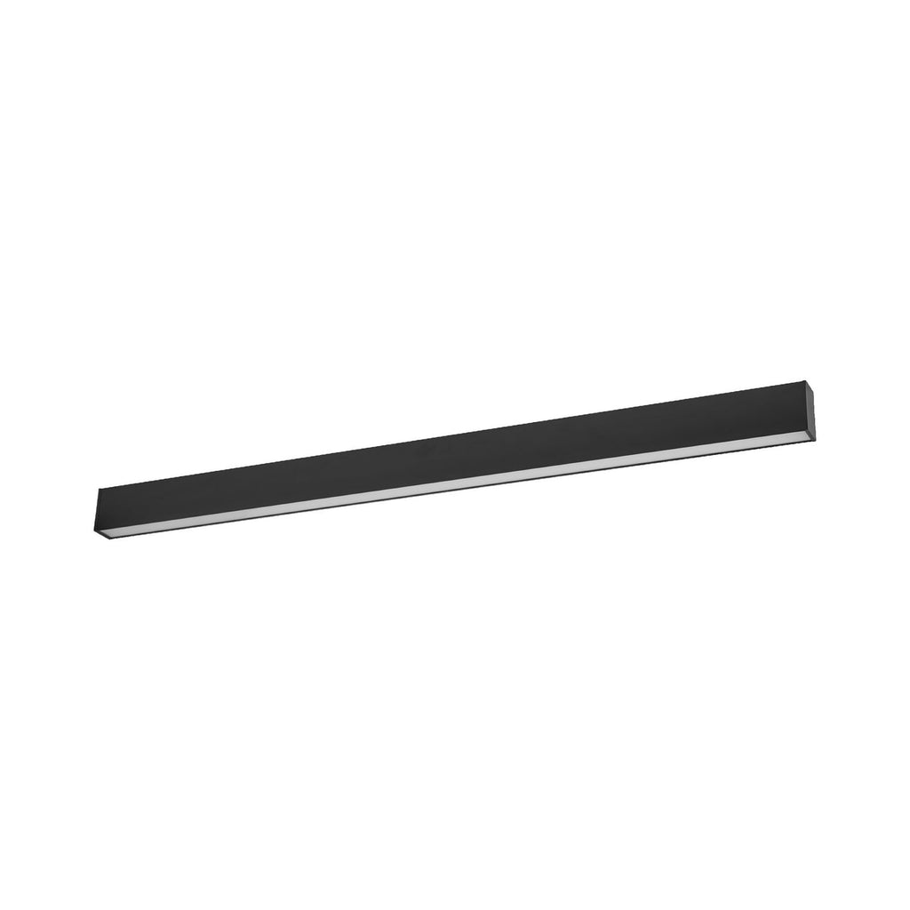 LED taklampe Office Line Cuboid svart 112 cm montert i rom